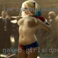 Naked girls douching